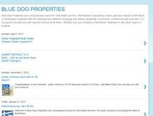 Tablet Screenshot of bluedogpropertiesva.blogspot.com