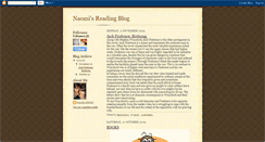 Desktop Screenshot of naomisreadingblog.blogspot.com