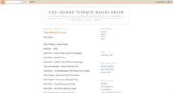 Desktop Screenshot of honkytonkinradio.blogspot.com