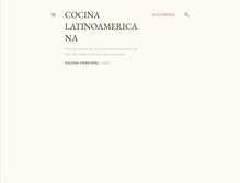 Tablet Screenshot of comidasdelatinoamerica.blogspot.com