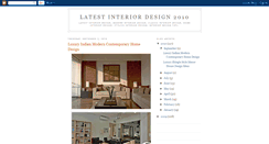 Desktop Screenshot of latestinteriordesign2010.blogspot.com