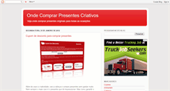 Desktop Screenshot of lojapresentescriativos.blogspot.com