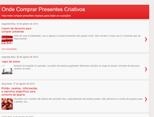 Tablet Screenshot of lojapresentescriativos.blogspot.com