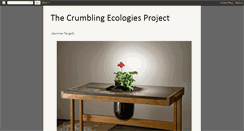 Desktop Screenshot of crumblingecologies.blogspot.com