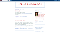 Desktop Screenshot of helloluggage.blogspot.com