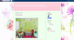 Desktop Screenshot of kid-and-teen-bedding.blogspot.com