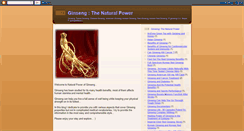 Desktop Screenshot of natural-ginseng.blogspot.com