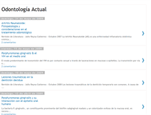 Tablet Screenshot of odontologia-actual.blogspot.com