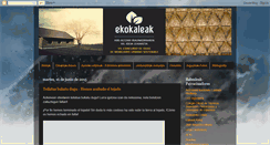 Desktop Screenshot of ekokaleak2011.blogspot.com