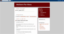 Desktop Screenshot of mothersforhens.blogspot.com