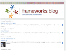 Tablet Screenshot of frameworksblog.blogspot.com