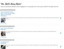Tablet Screenshot of msbellsbusybees.blogspot.com