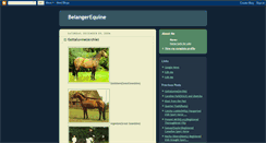 Desktop Screenshot of belangerequine.blogspot.com