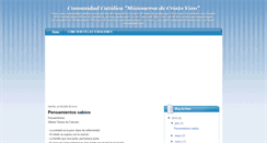 Desktop Screenshot of misionerosdecristovivo.blogspot.com