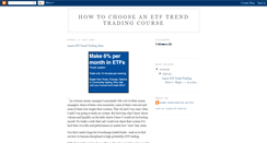 Desktop Screenshot of etftrendtradingcourse.blogspot.com