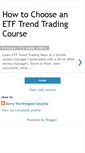 Mobile Screenshot of etftrendtradingcourse.blogspot.com