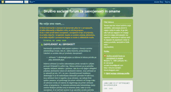 Desktop Screenshot of drustvo-socialni-forum.blogspot.com