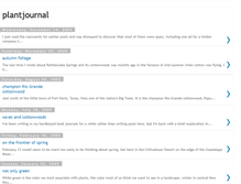 Tablet Screenshot of plantjournal.blogspot.com