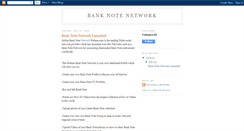 Desktop Screenshot of bank-note-network.blogspot.com