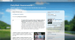 Desktop Screenshot of dailywalkheavenwards.blogspot.com