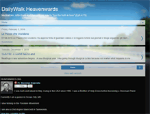 Tablet Screenshot of dailywalkheavenwards.blogspot.com