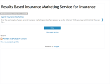 Tablet Screenshot of insurancemarketingservicetips.blogspot.com