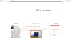 Desktop Screenshot of mylifeasanewteacher.blogspot.com