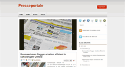 Desktop Screenshot of presseportale.blogspot.com