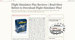 Desktop Screenshot of flightsimulatorplusreviews.blogspot.com