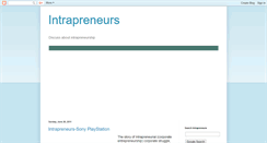 Desktop Screenshot of intrapreneurs.blogspot.com
