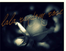 Tablet Screenshot of lalarandomrose.blogspot.com