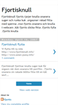 Mobile Screenshot of fjortisknull.blogspot.com