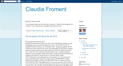 Desktop Screenshot of claudiafroment.blogspot.com