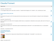 Tablet Screenshot of claudiafroment.blogspot.com