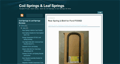 Desktop Screenshot of coilspringsleafsprings.blogspot.com