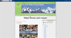 Desktop Screenshot of learnwakhi.blogspot.com