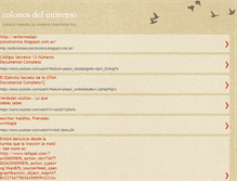 Tablet Screenshot of colonosdeluniverso.blogspot.com