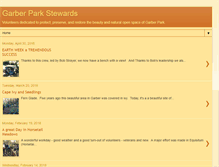 Tablet Screenshot of garberparkstewards.blogspot.com
