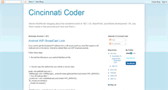 Desktop Screenshot of cincinnaticoder.blogspot.com