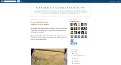 Desktop Screenshot of gardenofgoodintentions.blogspot.com