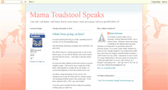 Desktop Screenshot of mamatoadstool.blogspot.com