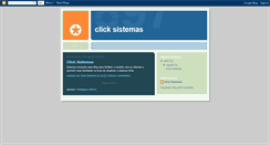 Desktop Screenshot of clicksistemas.blogspot.com