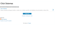 Tablet Screenshot of clicksistemas.blogspot.com