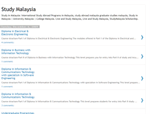 Tablet Screenshot of edu-study-malaysia.blogspot.com