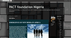 Desktop Screenshot of pactfoundationnigeria.blogspot.com