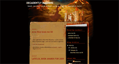 Desktop Screenshot of decadentlymacabre.blogspot.com