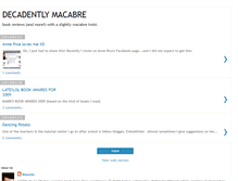 Tablet Screenshot of decadentlymacabre.blogspot.com