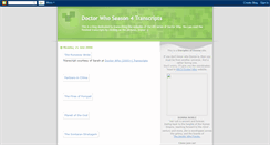 Desktop Screenshot of drwhotranscripts.blogspot.com