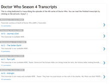 Tablet Screenshot of drwhotranscripts.blogspot.com