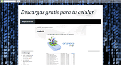 Desktop Screenshot of descargaparacelulares.blogspot.com